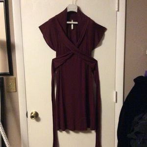 Purple Dress with wrap around ties! Size large